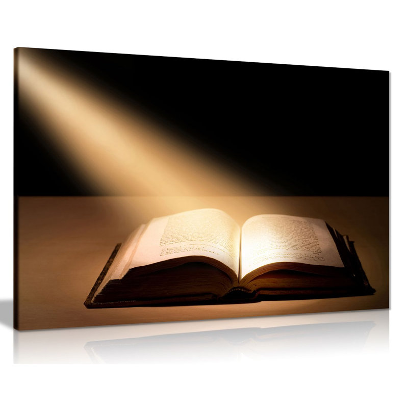 The Holy Bible Religion - Wrapped Canvas Print, 31cm H x 46cm W