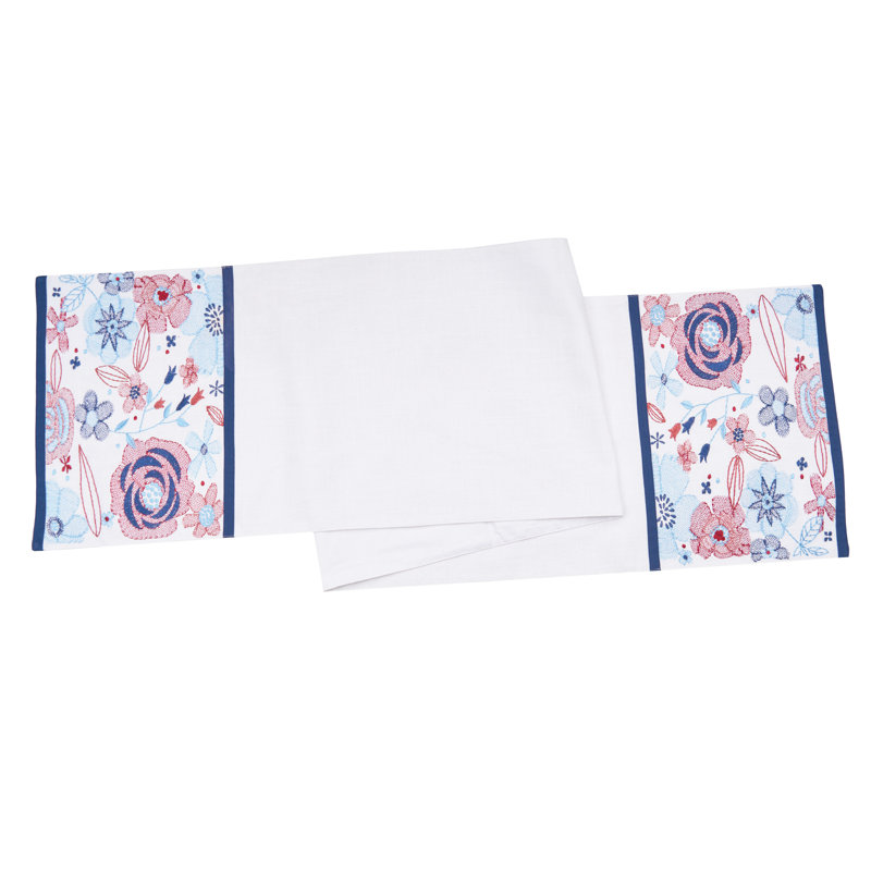 Patriotic Floral Runner