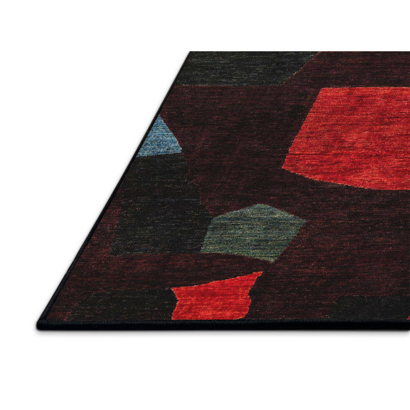 Monye Abstract Indoor Rug, Rectangle 5' x 8'