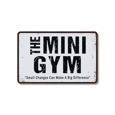 Mini gymnase style rétro patiné (paquet de 2) 8 po x 12 po