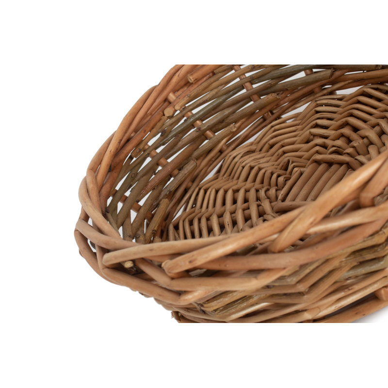 Felstead Wicker Tray Storage Basket, 7cm H x 20cm W x 20cm D
