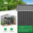Storage Shed Large Garden Storage Organizer Weatherproof Outdoor Metal Shed for Backyard Garden Patio Lawn Storage with Lockable Door-111492517