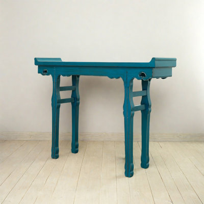 Simple living room wooden console table