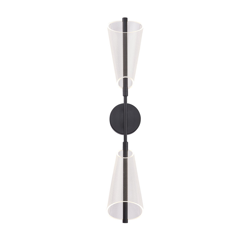 Mulberry 2 - Light LED Wallchiere, Black/Light Guide