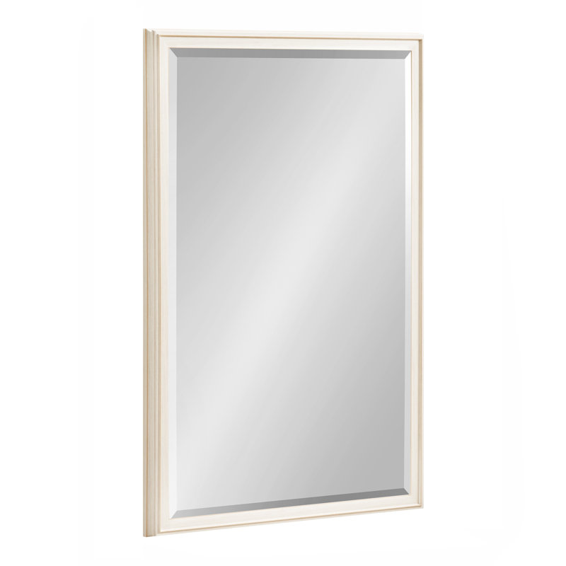 Lazio Beveled Bathroom Wall Mirror, 20" x 30", Soft White