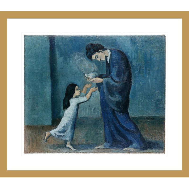 La Soupe by Pablo Picasso -Framed Giclee Print, 23.5" H x 26.77" W