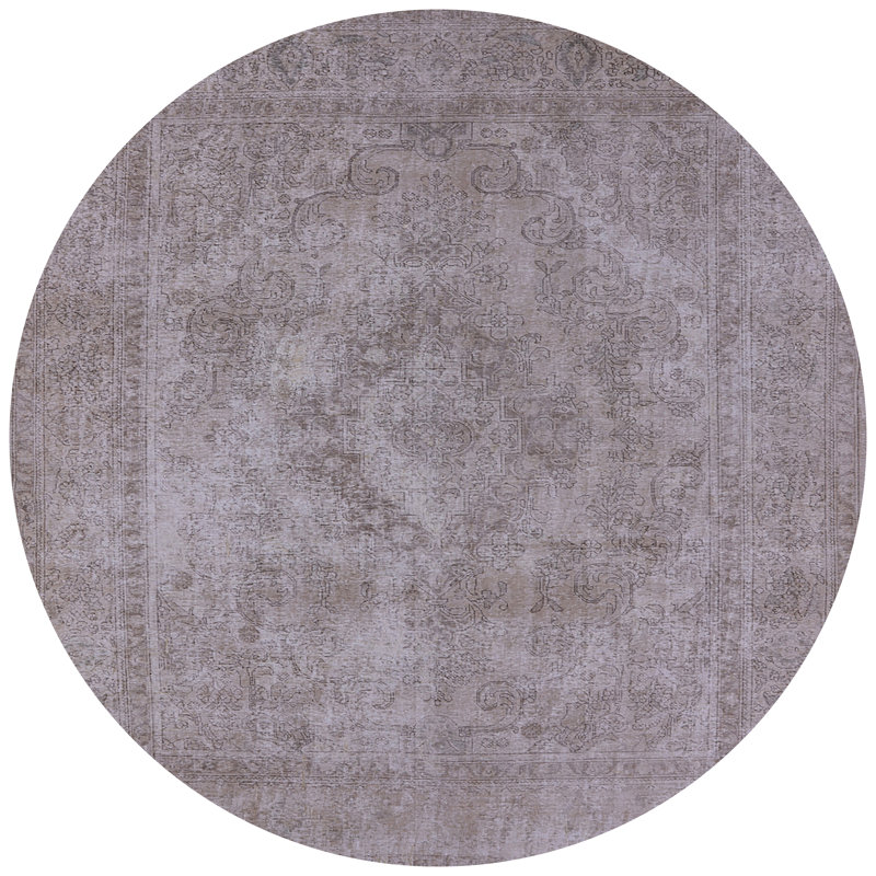 Tapis oriental gris Delphos, Rond 7 pi