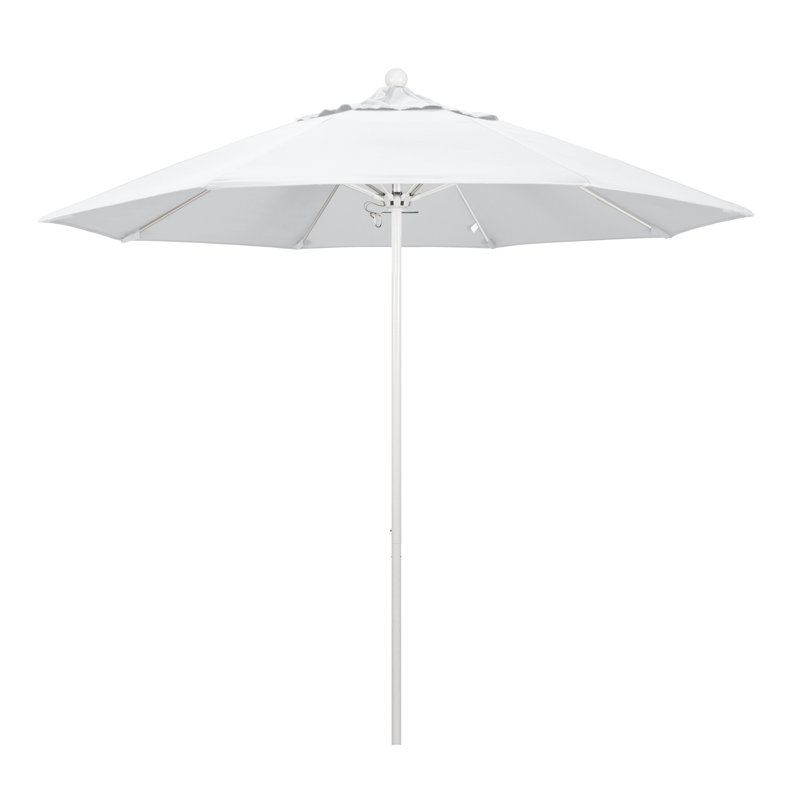 Parasol de marché 9 pi Maria, Toile Sunbrella® régate, Blanc