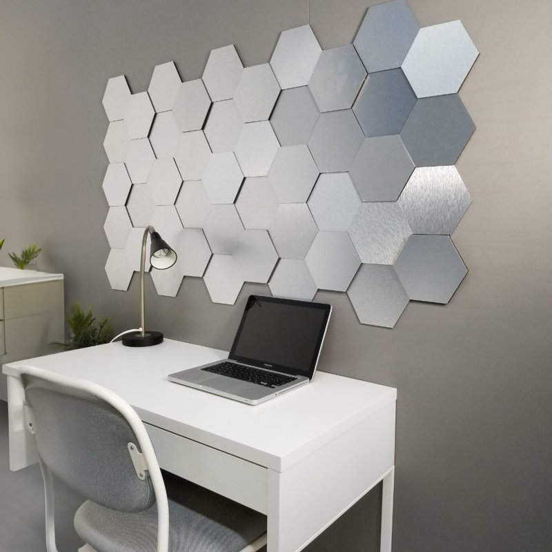 Carrelage singulier d'aspect métal 3D