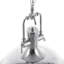 Wivenhoe 1 - Light Silver Dome Pendant