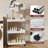 4 Tier Slim Rolling Utility Cart, Mobile Shelving Unit Trolley Cart Organizer With Wheels For Kitchen Bathroom