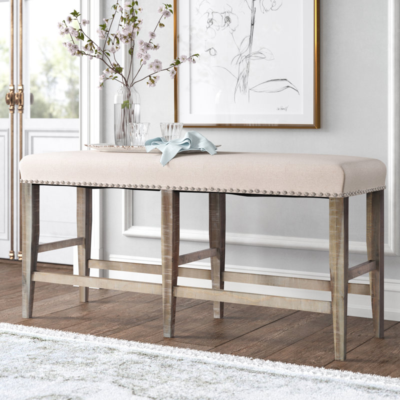Banc rembourré Audriaunna, Frêne