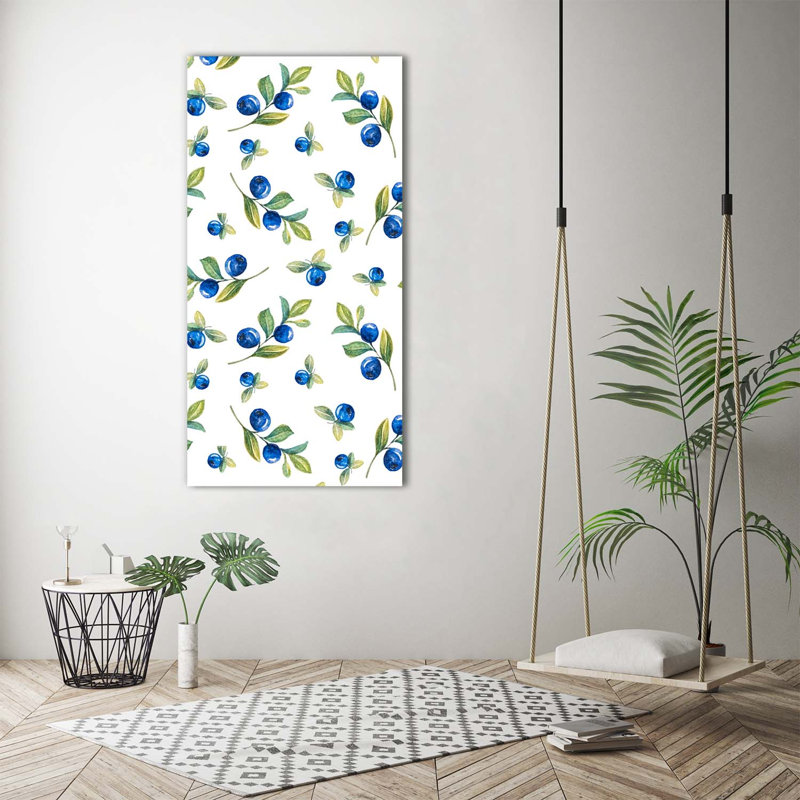Blueberries - Wrapped Canvas Print