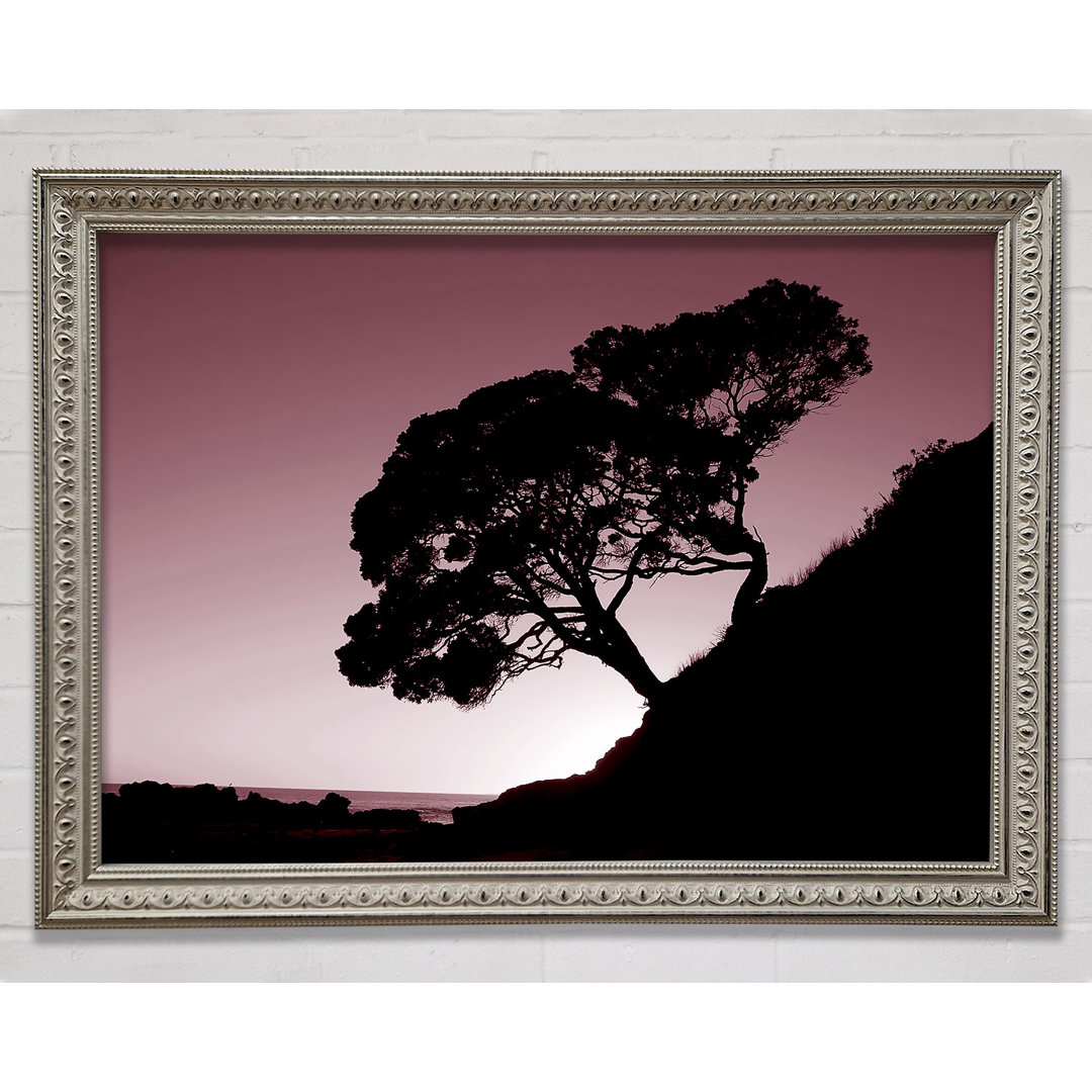 Mauve Tree Gerahmter Druck