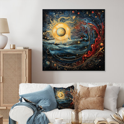 Celestial Astrology Galaxy Collage I - Astrology, art mural en métal