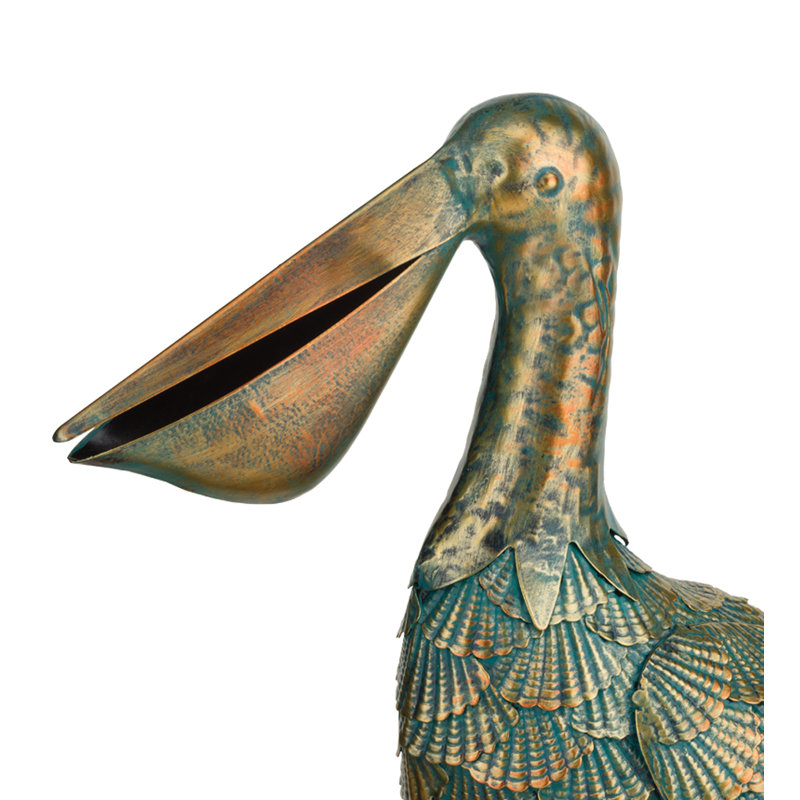 Pélican vert bronze