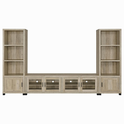 Heron Antique Pine 3-Piece TV Entertainment Center