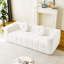 Canapé moderne désossé avec coussins décoratifs circulaires, tissu en polyester à poils longs texturé litchi doux pour la peau, tissu à carreaux-995629966-995629967-995629965