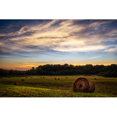 Mill Creek Field by RichardBarrow - Wrapped Canvas Print
