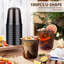 100 tasses 12 oz en plastique noir