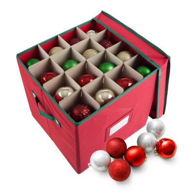 64-Compartment Ornament Storage Box