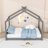 Montessori House Floor Bed with Center Support Legs, Low‑Profile Safe Design-911721267-911721270
