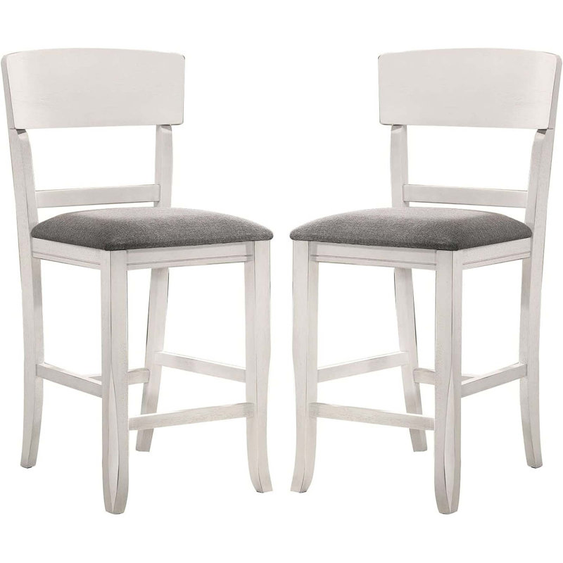 Ensemble de 2 chaises contemporaines à hauteur de comptoir pour salle à manger contemporaine