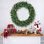 Couronne de Noël épinette artificielle bleue pré-éclairée-112569365