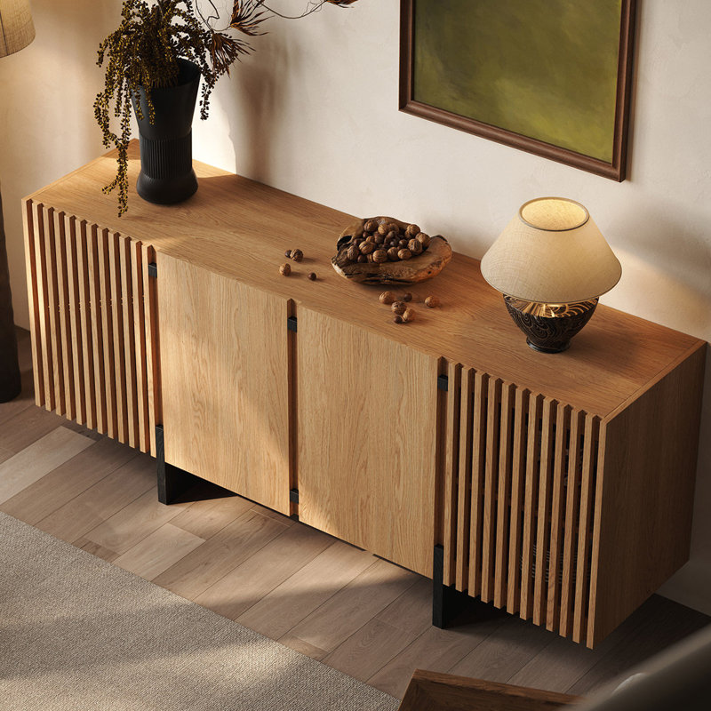 Retro simple and light luxury sideboard
