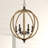 Warwickshire 6 - Light Dimmable Globe Chandelier