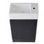 Meuble-lavabo 18,6 po avec lavabo, meuble-lavabo avec tablette à deux niveaux, orienté vers la gauche ou vers la droite-889045826