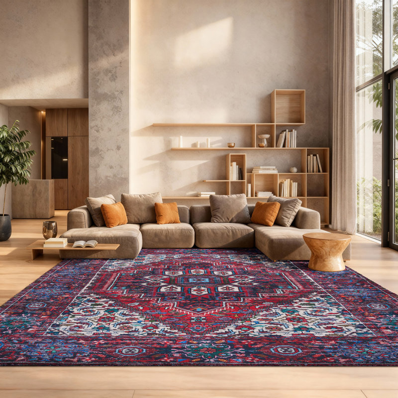 Tucson Performance Machine Washable Oriental Rug, Rectangle 8' x 10'
