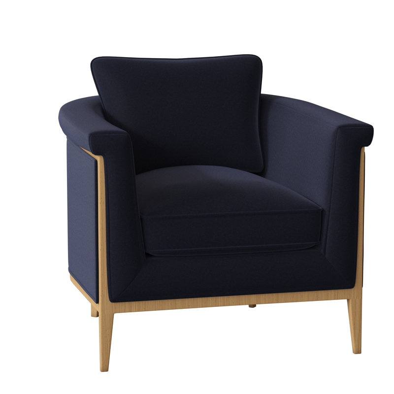 Chalice Upholstered Barrel Chair, Margaret Uniform, Amber