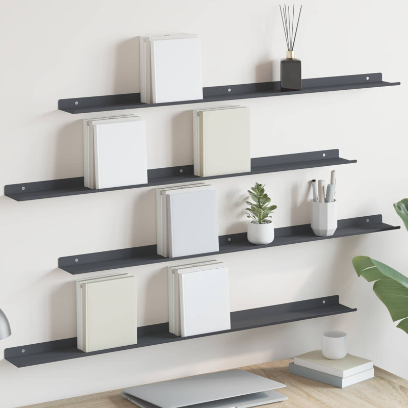 Steel Floating Shelf, Anthracite