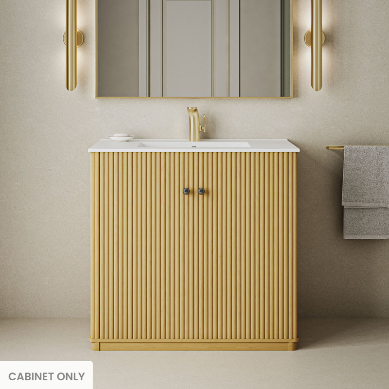 Lafayette 36" Natural Oak Freestanding Bathroom Vanity Cabinet