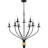 Casius 9-Light Matte Black Chandelier