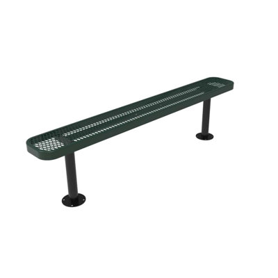 Banc COATEDOUTDOORFURNITURE, vert, extensible, 1,83 m, sans dossier, surface