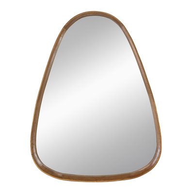 30"X38" Irrgeular Mirror With Wood Frame