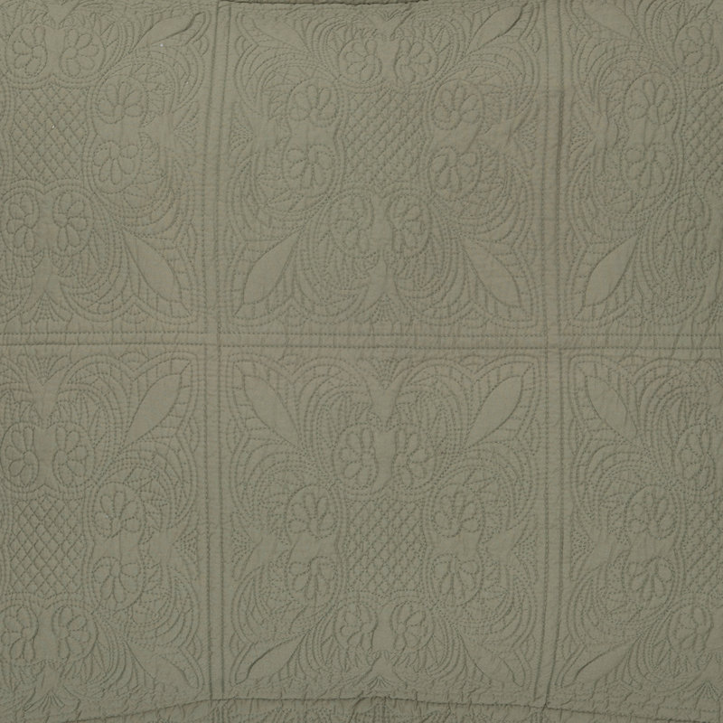 Sage Matelasse Cotton Sham, Standard