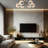 6 Lights Metal Globe Flush Mount