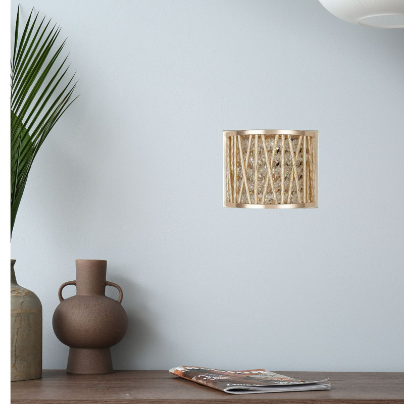 Borealis Flush Mounted Sconce, Gold