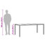 Hollaman Rectangular Outdoor Dining Table , 190cm cm W 90cm cm D-1945980941