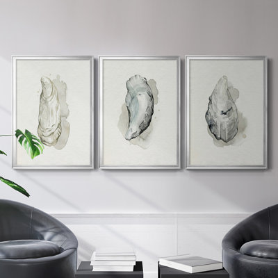 " Oysters On The Bay I " 3 - Pieces Painting Print