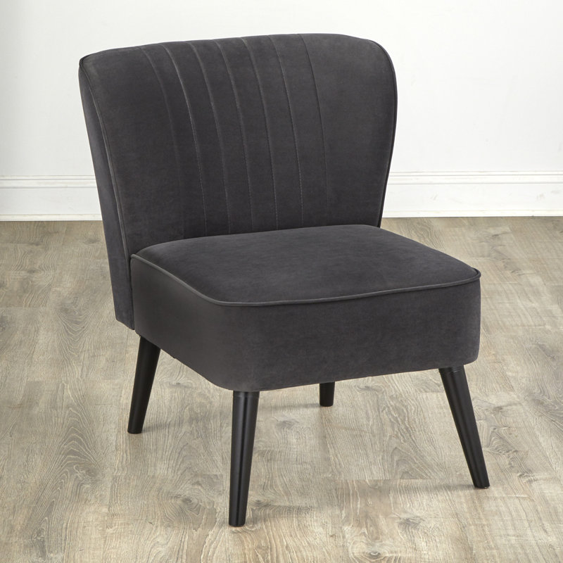 Fauteuil de chambre l 28 po, Gris foncé