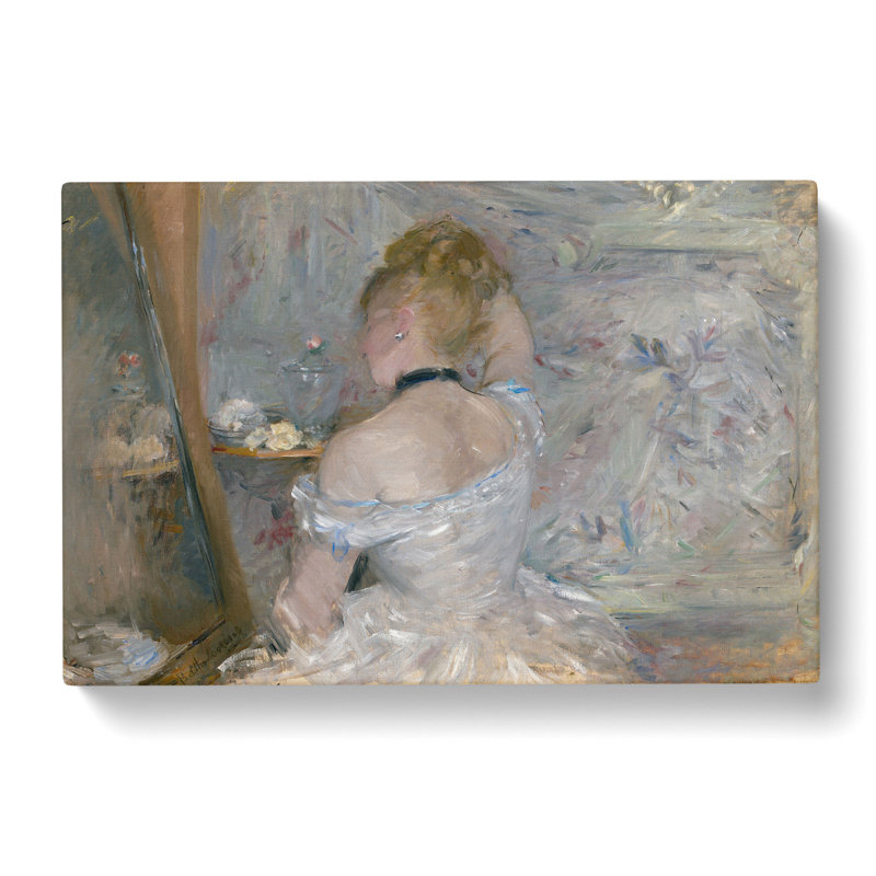 Woman At Her Toilette by Berthe Morisot - Wrapped Canvas Painting, 35cm H x 50cm W x 3cm D