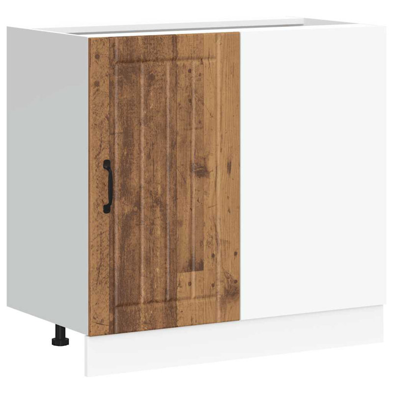 Takai Kitchen Base Cabinet "Lucca" Engineered Wood, old wood
