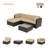 Paratt 4 - Person Modular Patio Conversation Set with Cushions-934234011