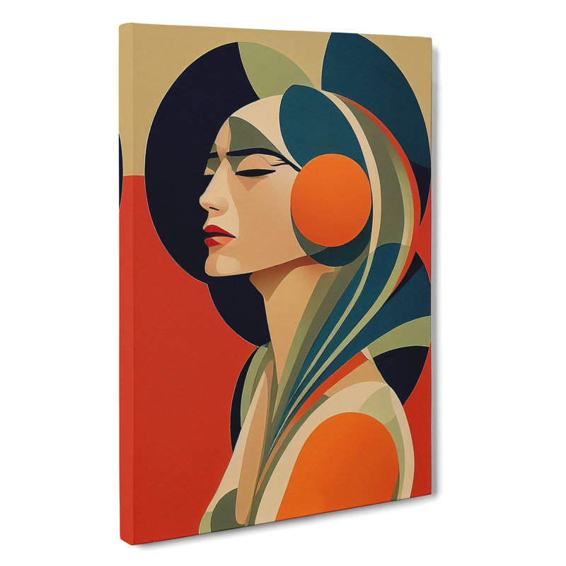 Magnificent Abstract Woman - Wrapped Canvas Print, 50cm H x 35cm W x 3cm D