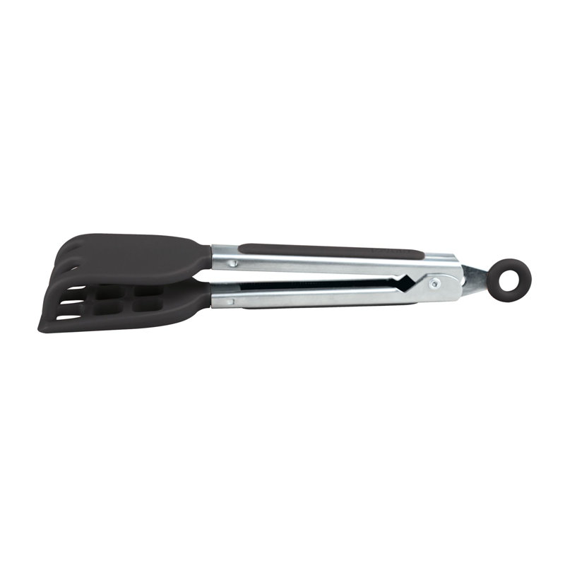 Waffle Tongs, Stainless Steel/Black