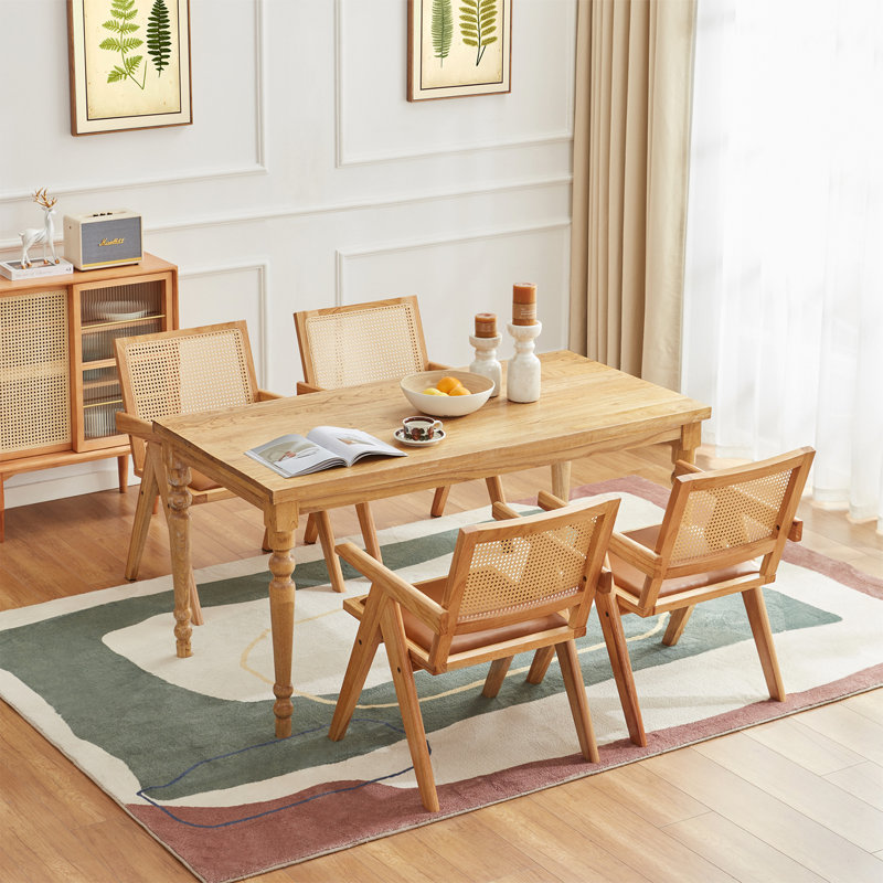 63" Rectangular Dining Table, Natrual